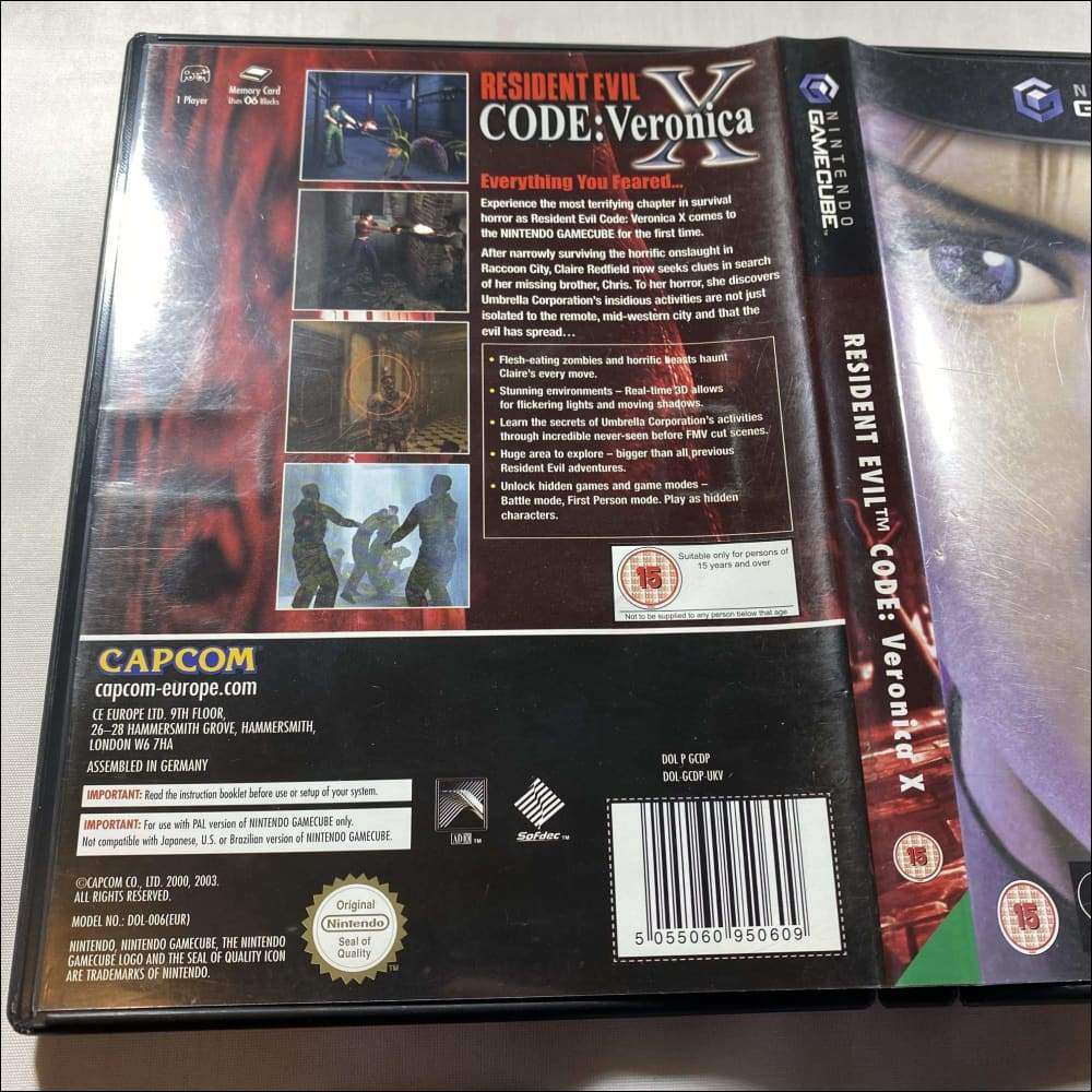 Buy Resident evil code Veronica x Nintendo GameCube game complete -@ 8BitBeyond