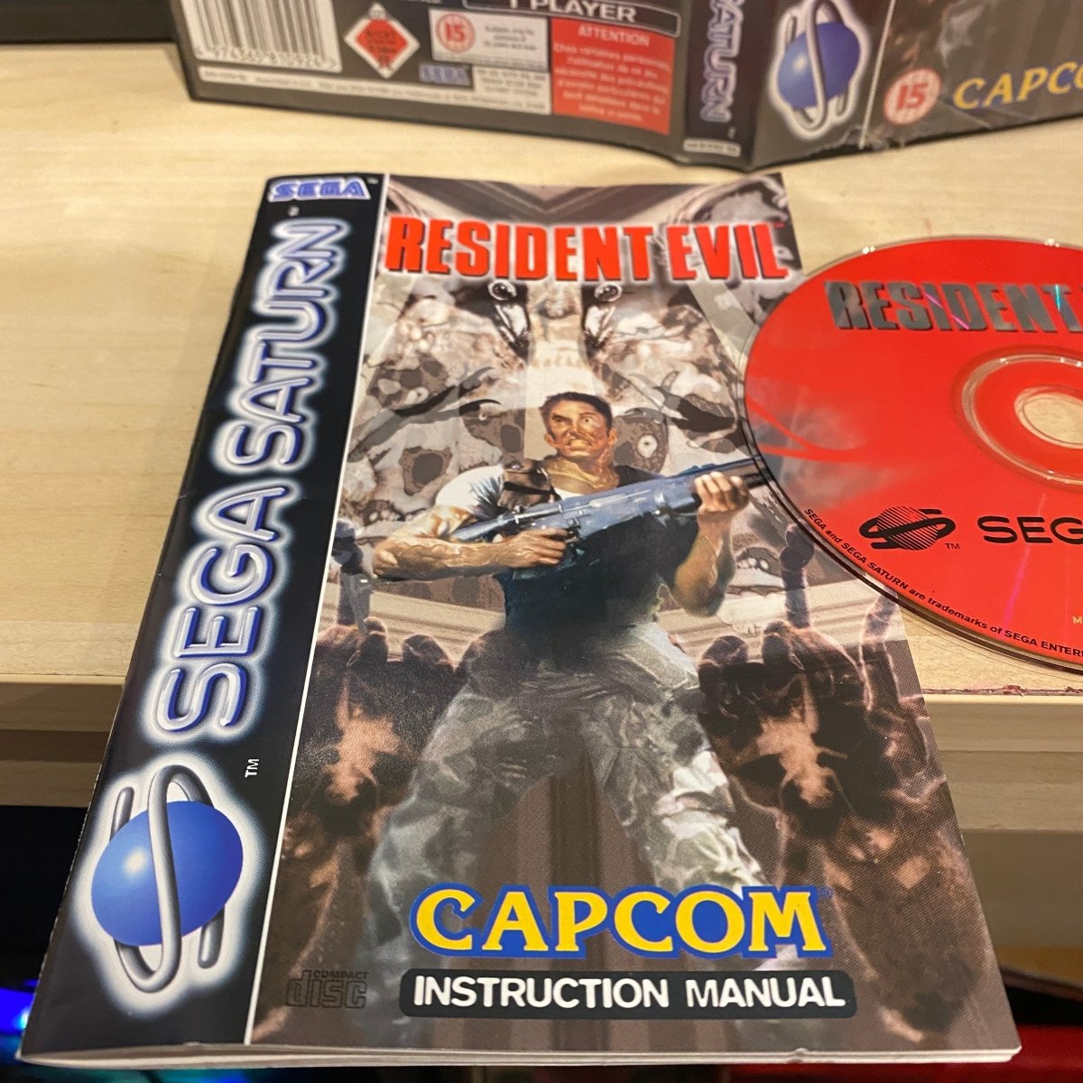 Buy Resident Evil Sega saturn game complete -@ 8BitBeyond