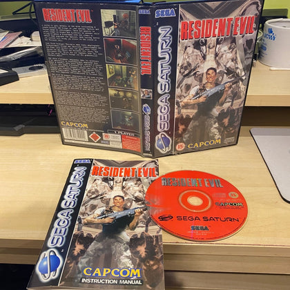 Buy Resident Evil Sega saturn game complete -@ 8BitBeyond