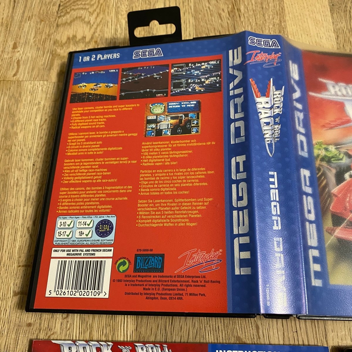 Buy Rock 'n Roll Racing Sega megadrive game complete -@ 8BitBeyond