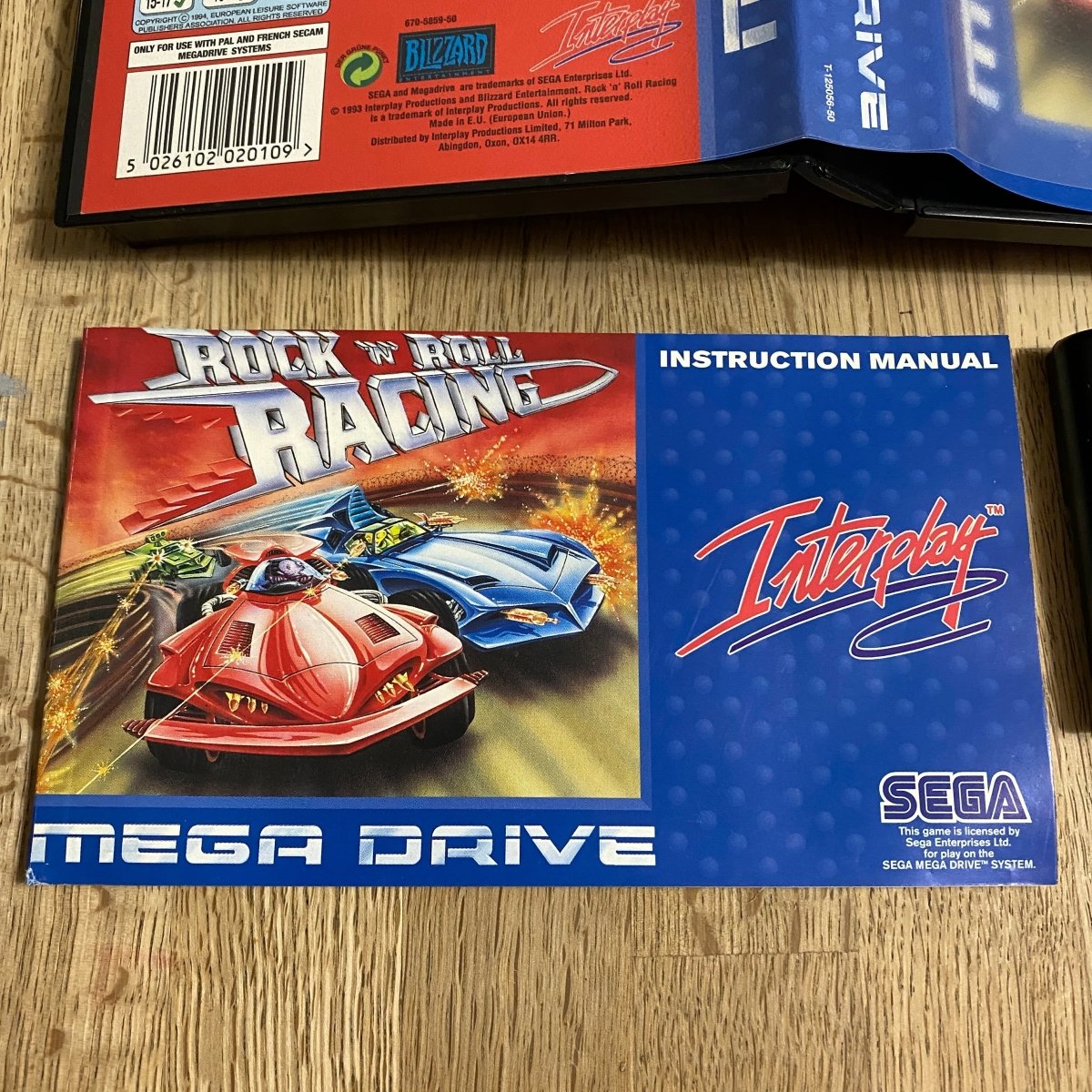 Buy Rock 'n Roll Racing Sega megadrive game complete -@ 8BitBeyond