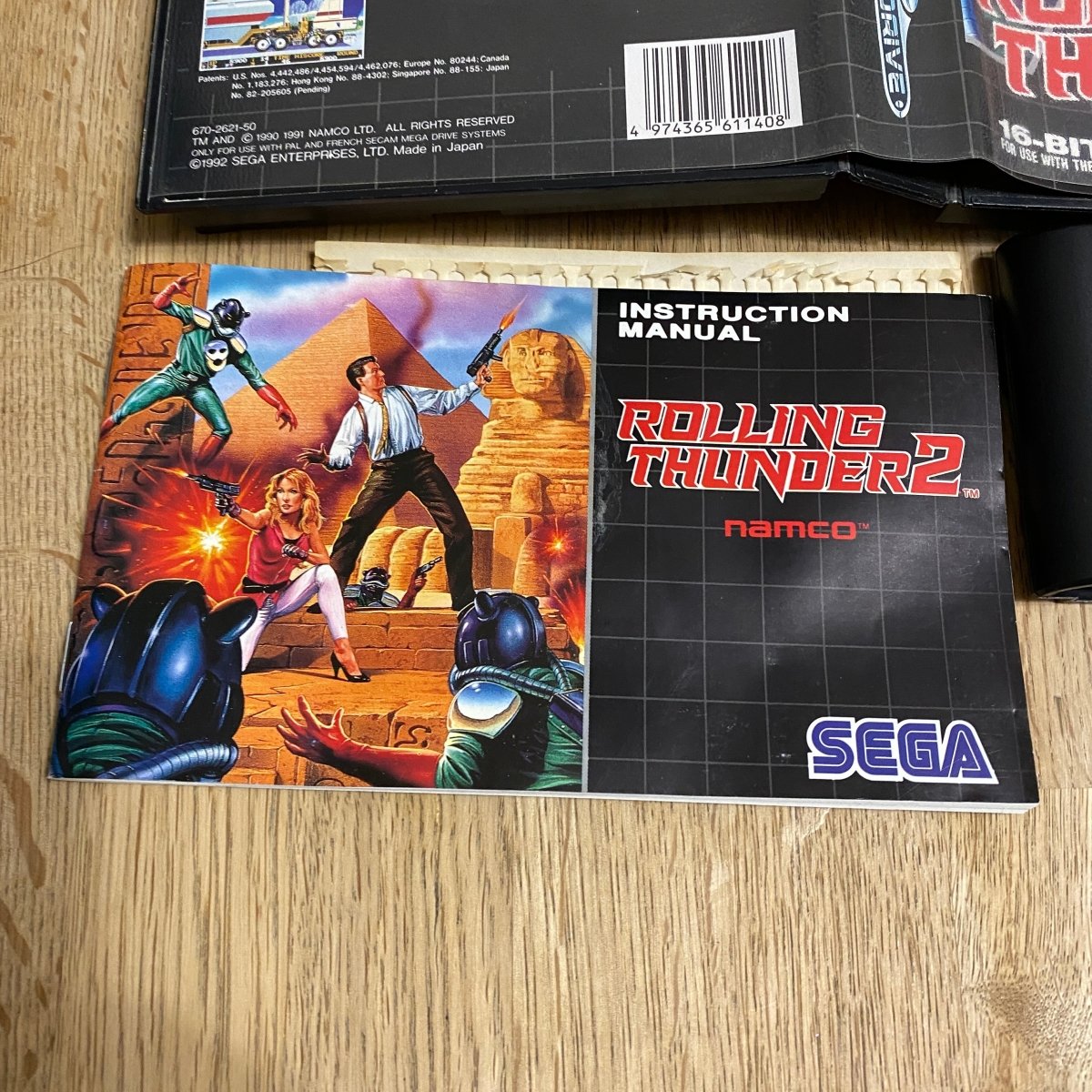 Buy Rolling thunder ii 2 Sega megadrive game complete -@ 8BitBeyond