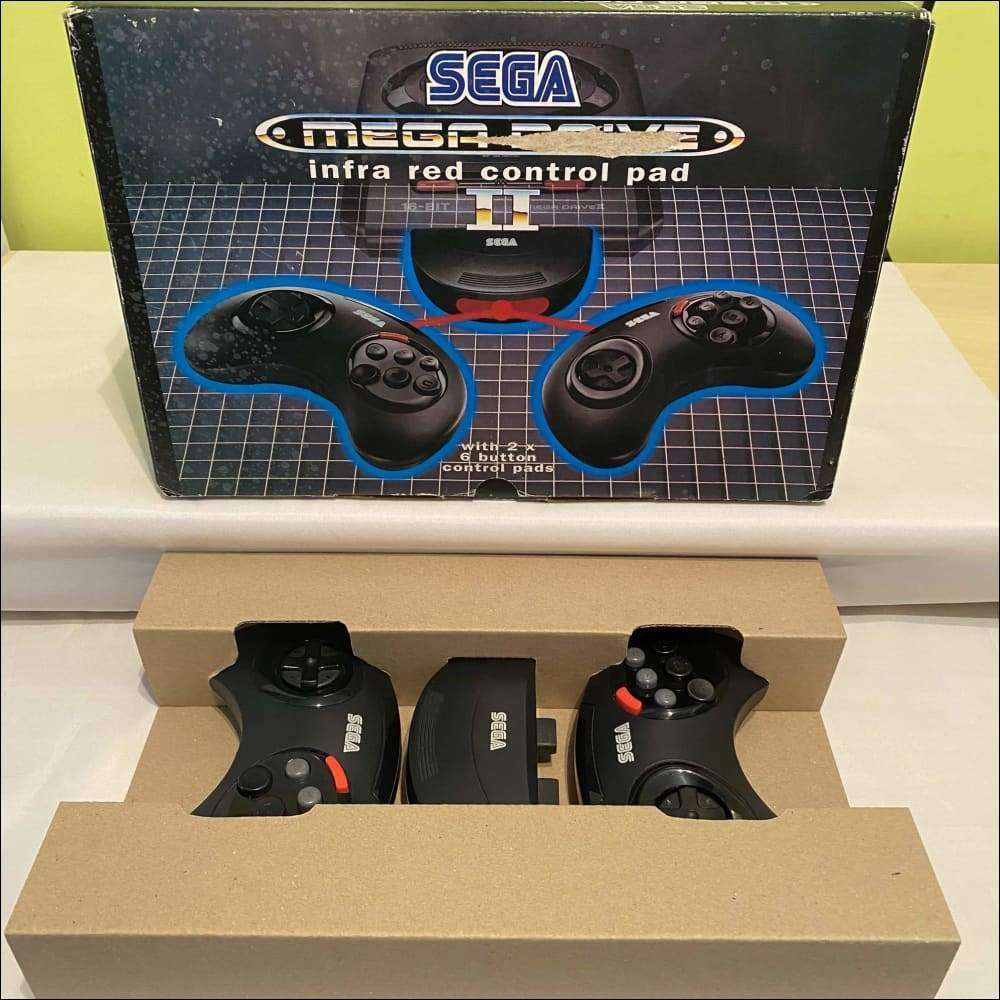 Buy Sega megadrive wireless infrared controllers boxed -@ 8BitBeyond