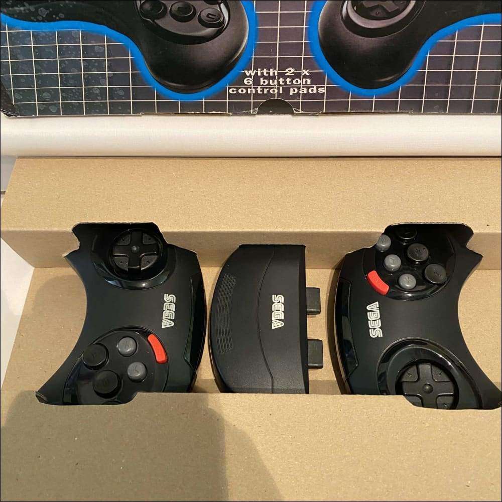 Buy Sega megadrive wireless infrared controllers boxed -@ 8BitBeyond