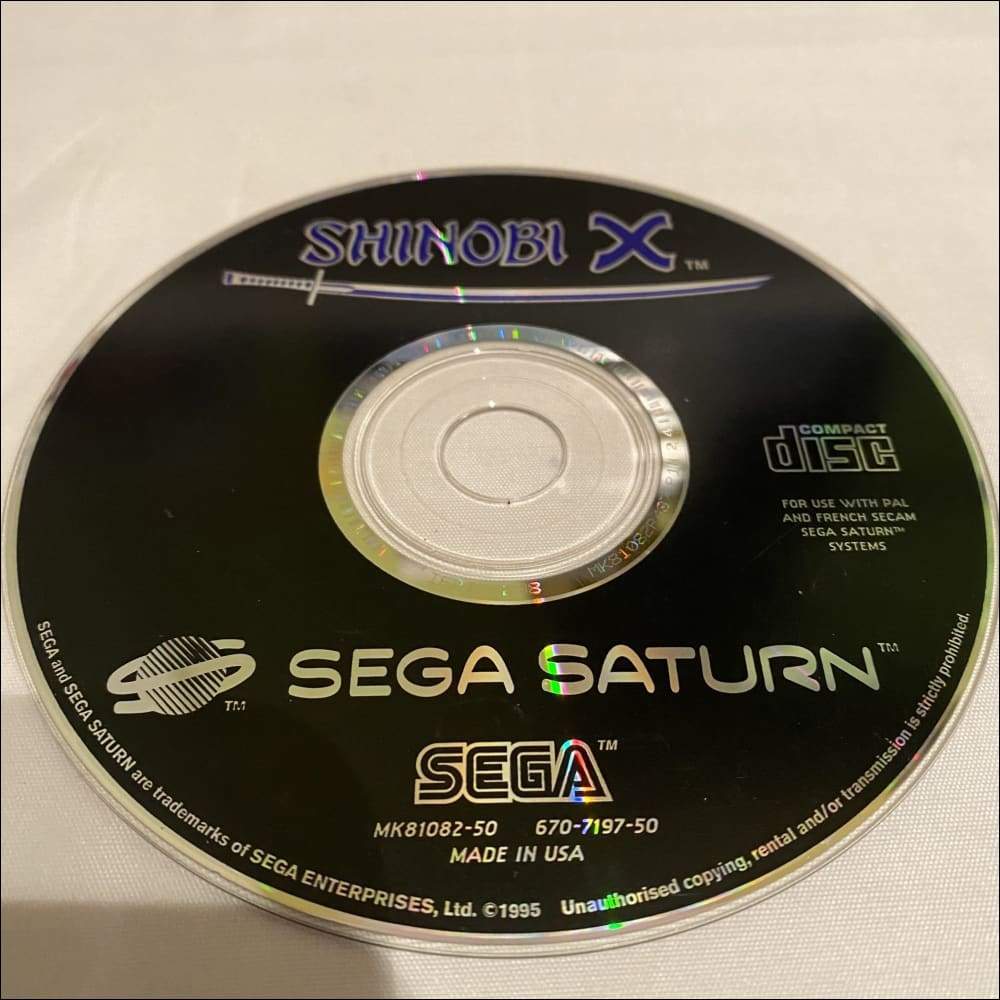 Buy Sega saturn shinobi x disc only -@ 8BitBeyond