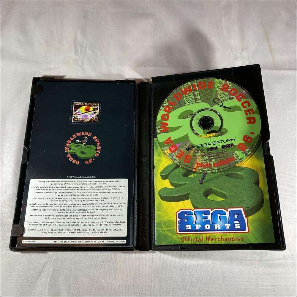 Buy Sega worldwide soccer 98 Sega saturn game complete gen2 case -@ 8BitBeyond