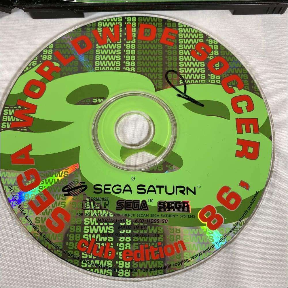 Buy Sega worldwide soccer 98 Sega saturn game complete gen2 case -@ 8BitBeyond