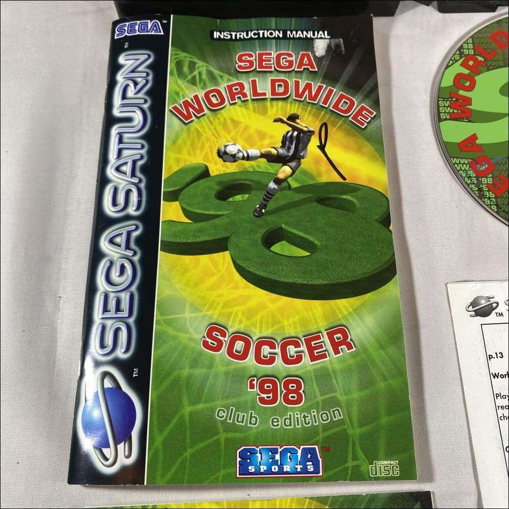 Buy Sega worldwide soccer 98 Sega saturn game complete gen2 case -@ 8BitBeyond