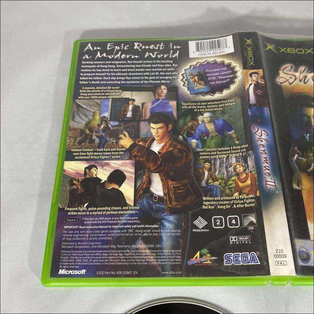 Buy Shenmue ii og Xbox game complete -@ 8BitBeyond