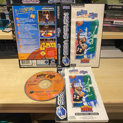 Buy Slam n Jam 96 Featuring Magic & Kareem Sega saturn -@ 8BitBeyond