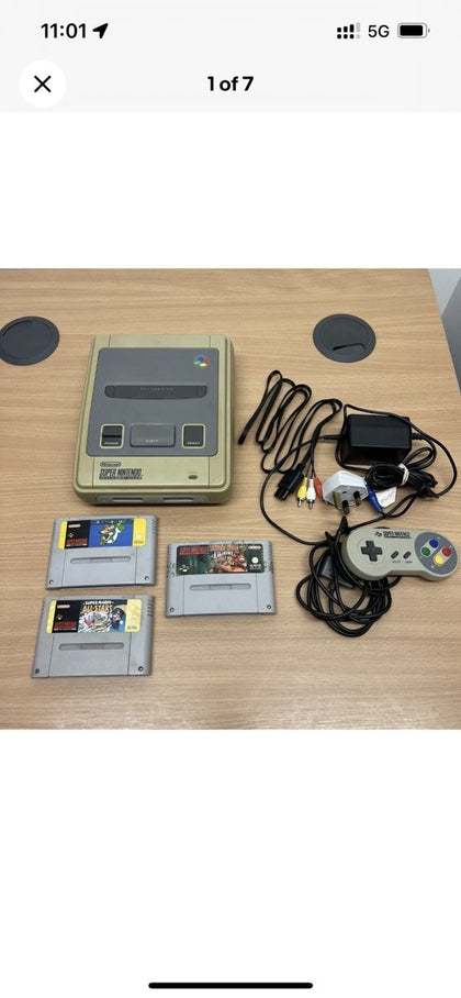 Buy Snes console base set up with 3 games -@ 8BitBeyond