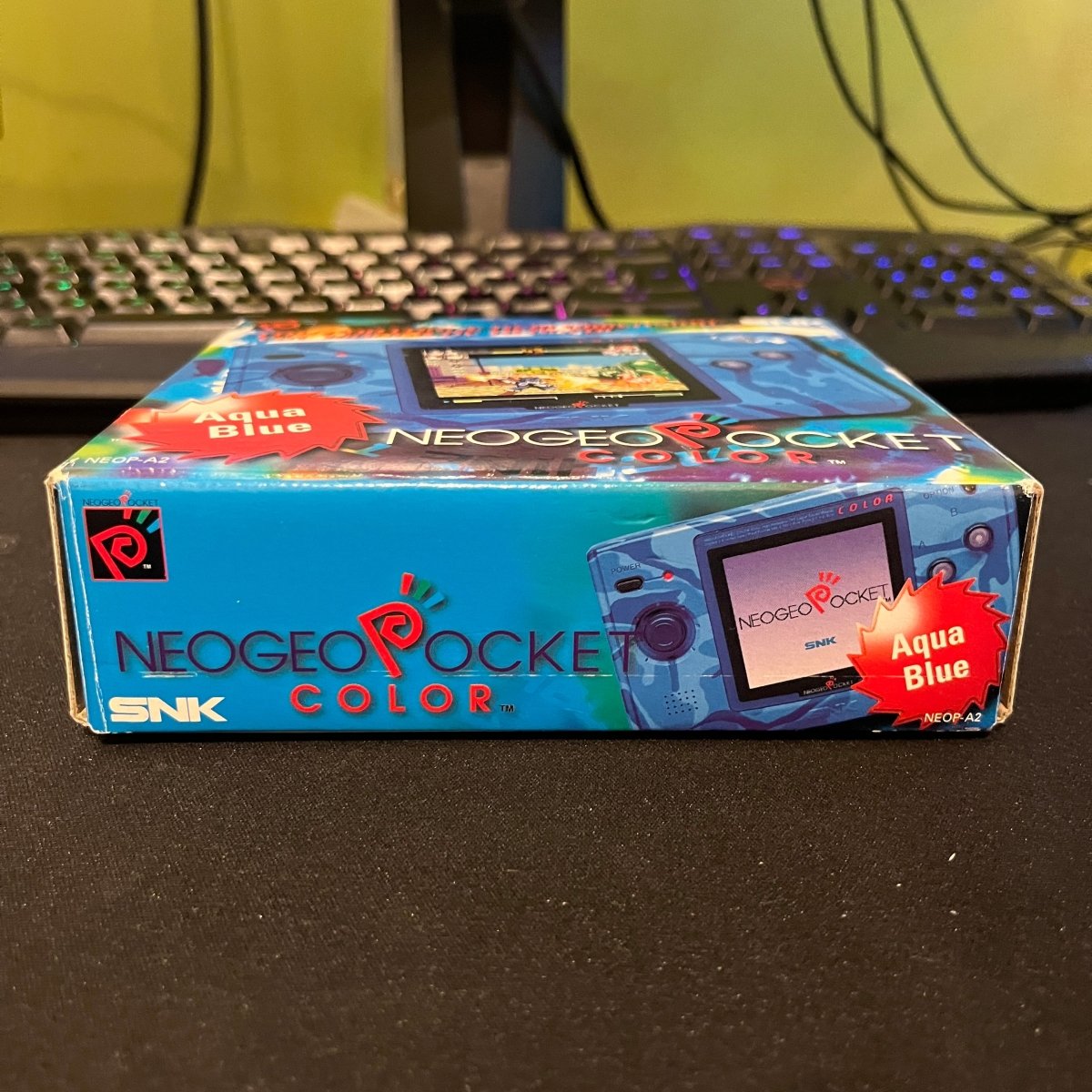 Snk Neo Geo pocket color boxed console aqua blue – retro