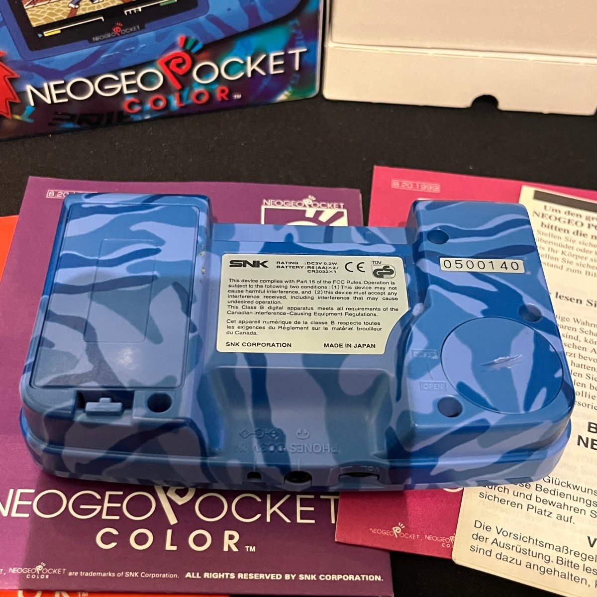 Snk Neo Geo pocket color boxed console aqua blue – retro game store uk -  8BitBeyond.com