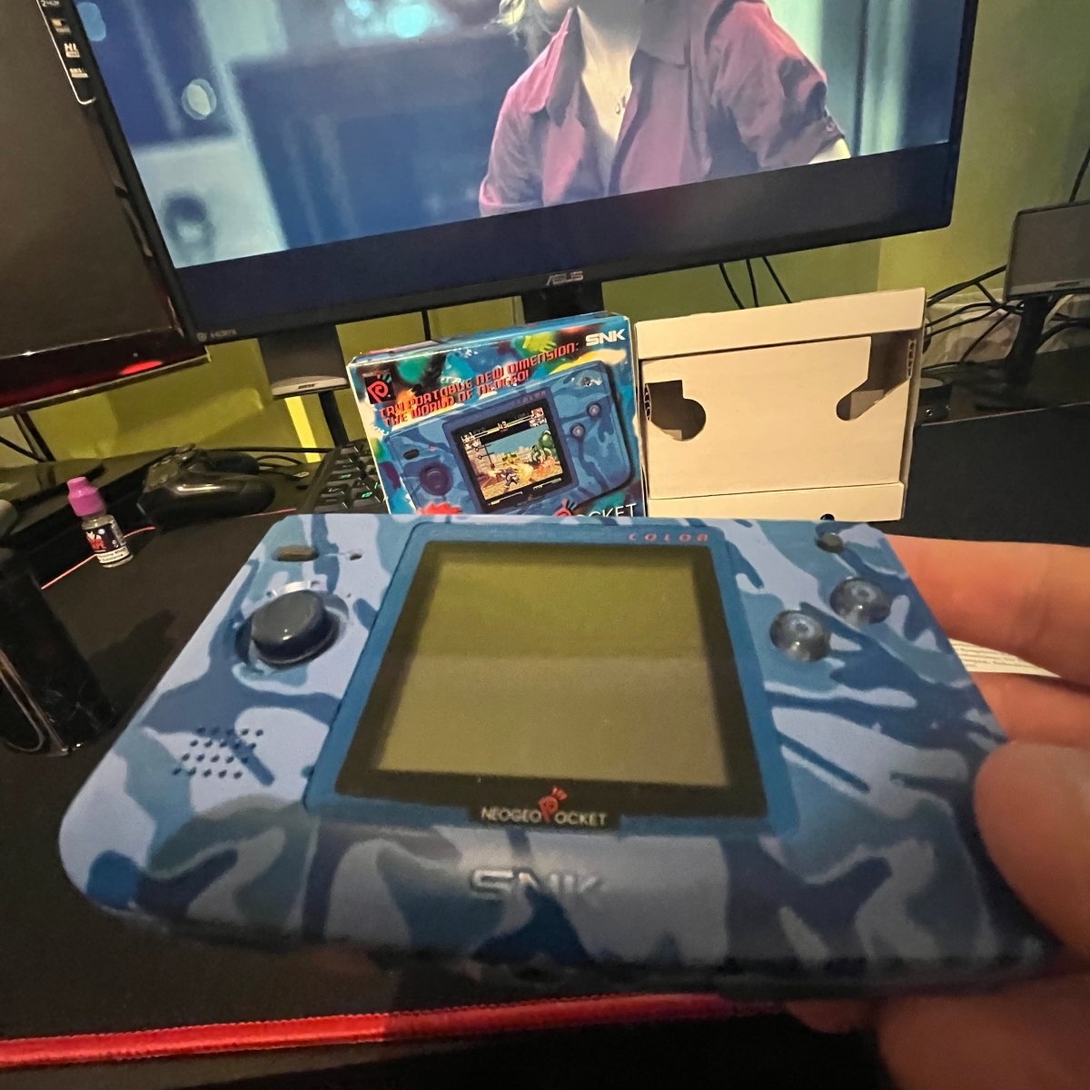 Buy Snk Neo Geo pocket color boxed console aqua blue -@ 8BitBeyond