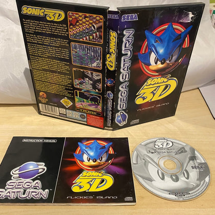 Buy Sonic 3D: Flickies Island Sega saturn game complete -@ 8BitBeyond