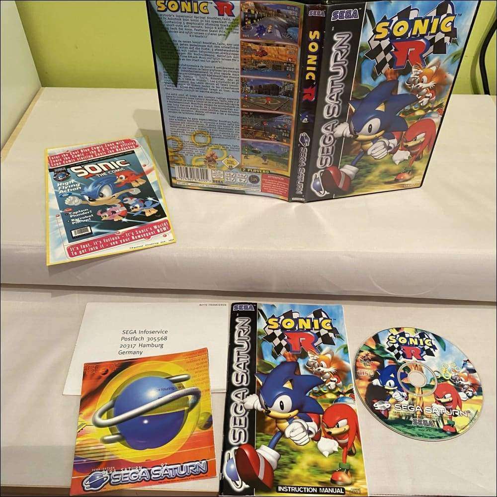 Buy Sonic R Sega saturn game complete -@ 8BitBeyond