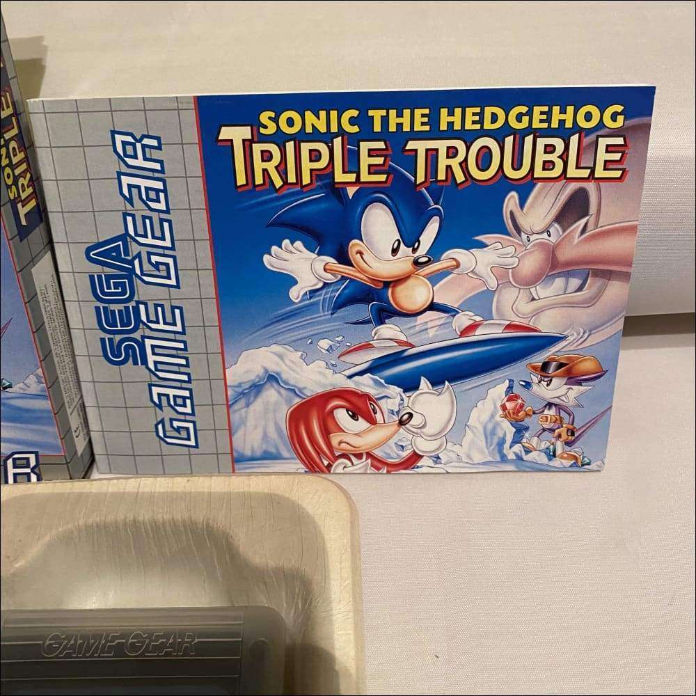 JEU SONIC TRIPLE Trouble pour console Sega Game gear loose + boitier JEU SONIC TRIPLE Trouble pour console Sega Game gear loose + boitier