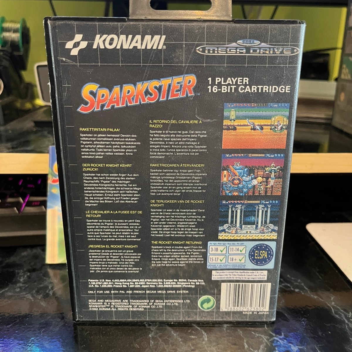 Buy Sparkster Sega mega drive game -@ 8BitBeyond