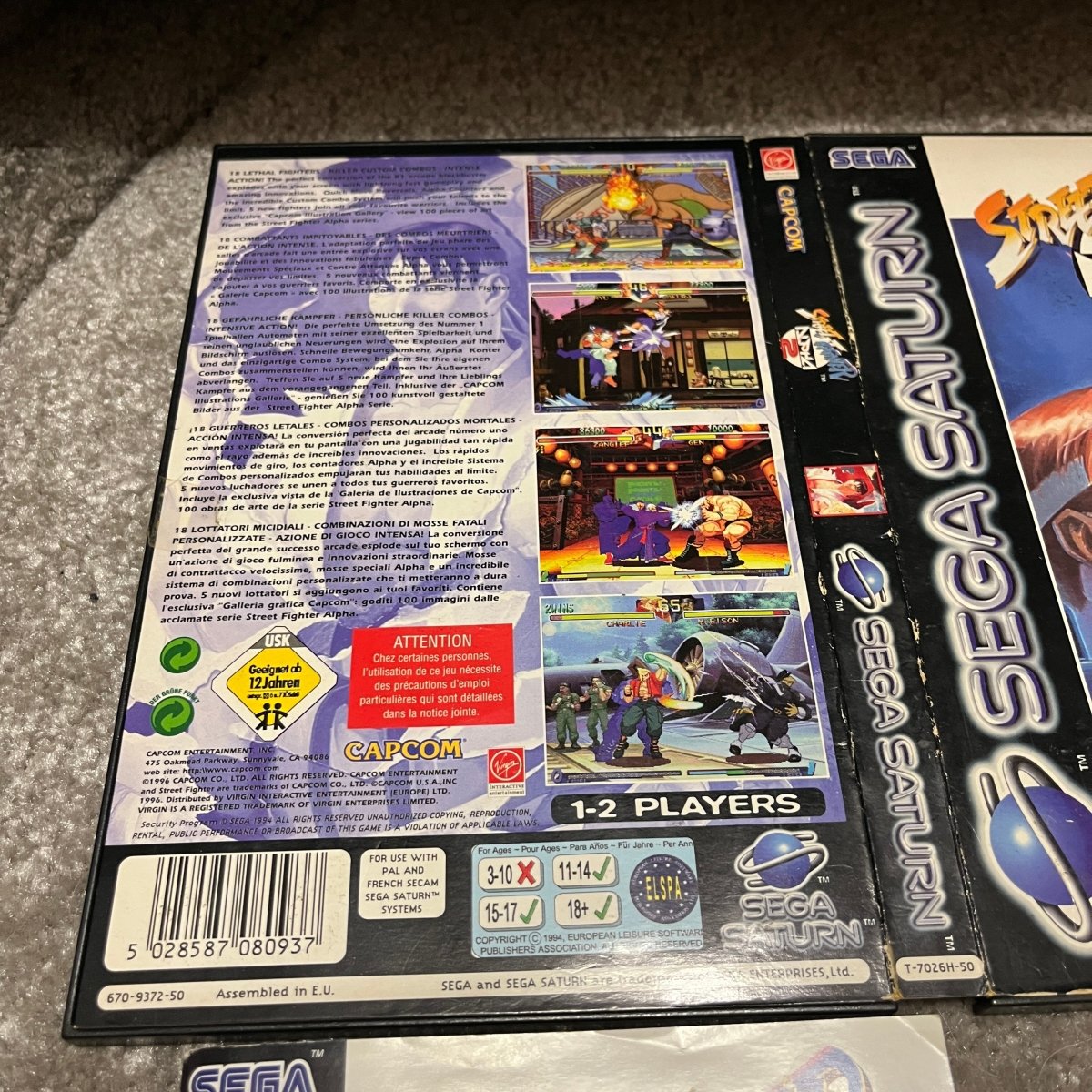Buy Street fighter alpha 2 Sega saturn game complete -@ 8BitBeyond