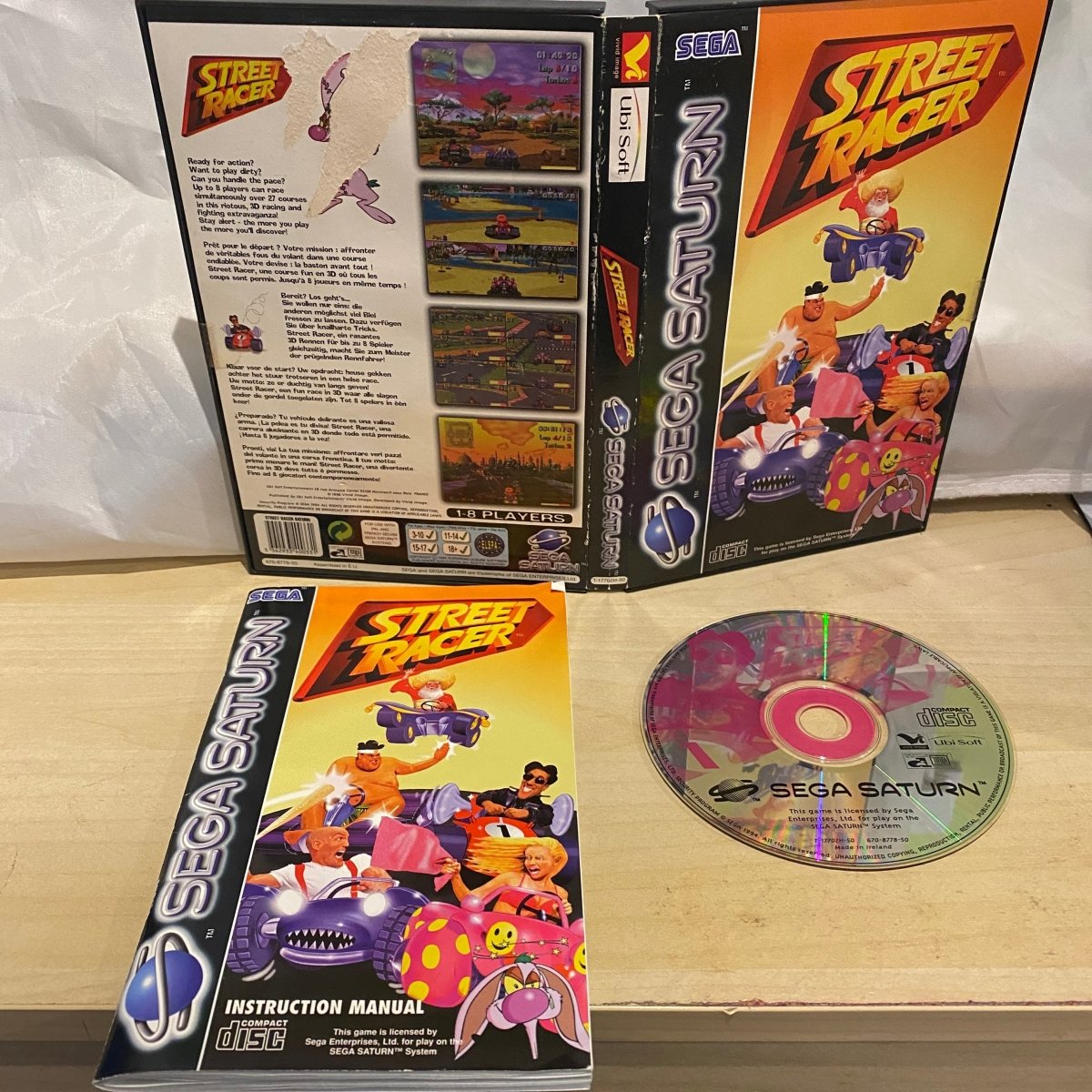Buy Street Racer Sega saturn game complete -@ 8BitBeyond