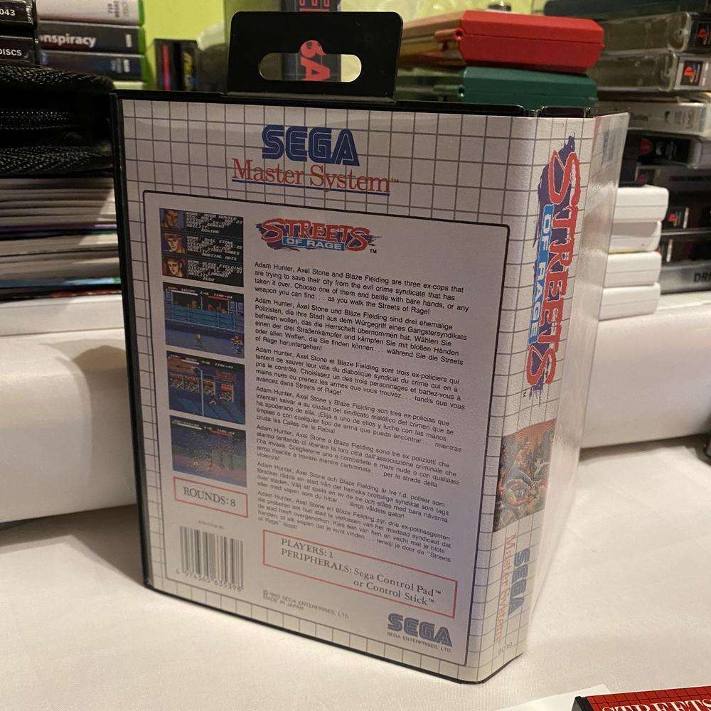 Buy Streets of Rage sega master system game complete -@ 8BitBeyond