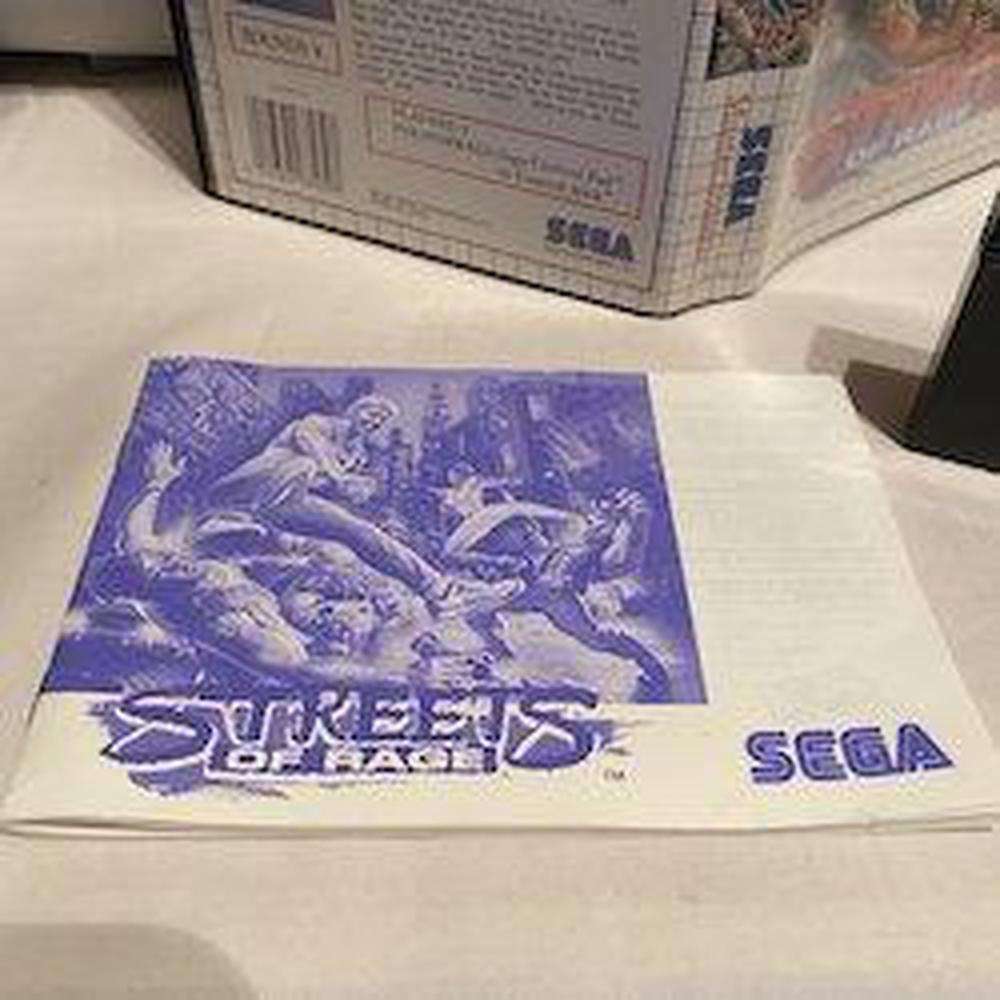 Buy Streets of Rage sega master system game complete -@ 8BitBeyond