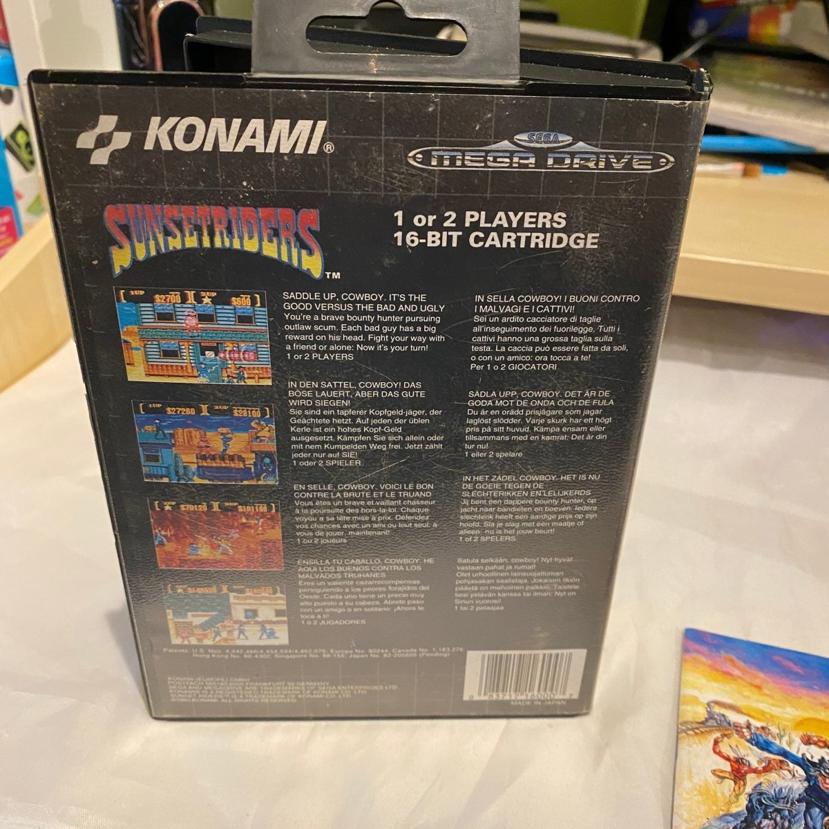 Buy Sunset Riders Sega megadrive game -@ 8BitBeyond