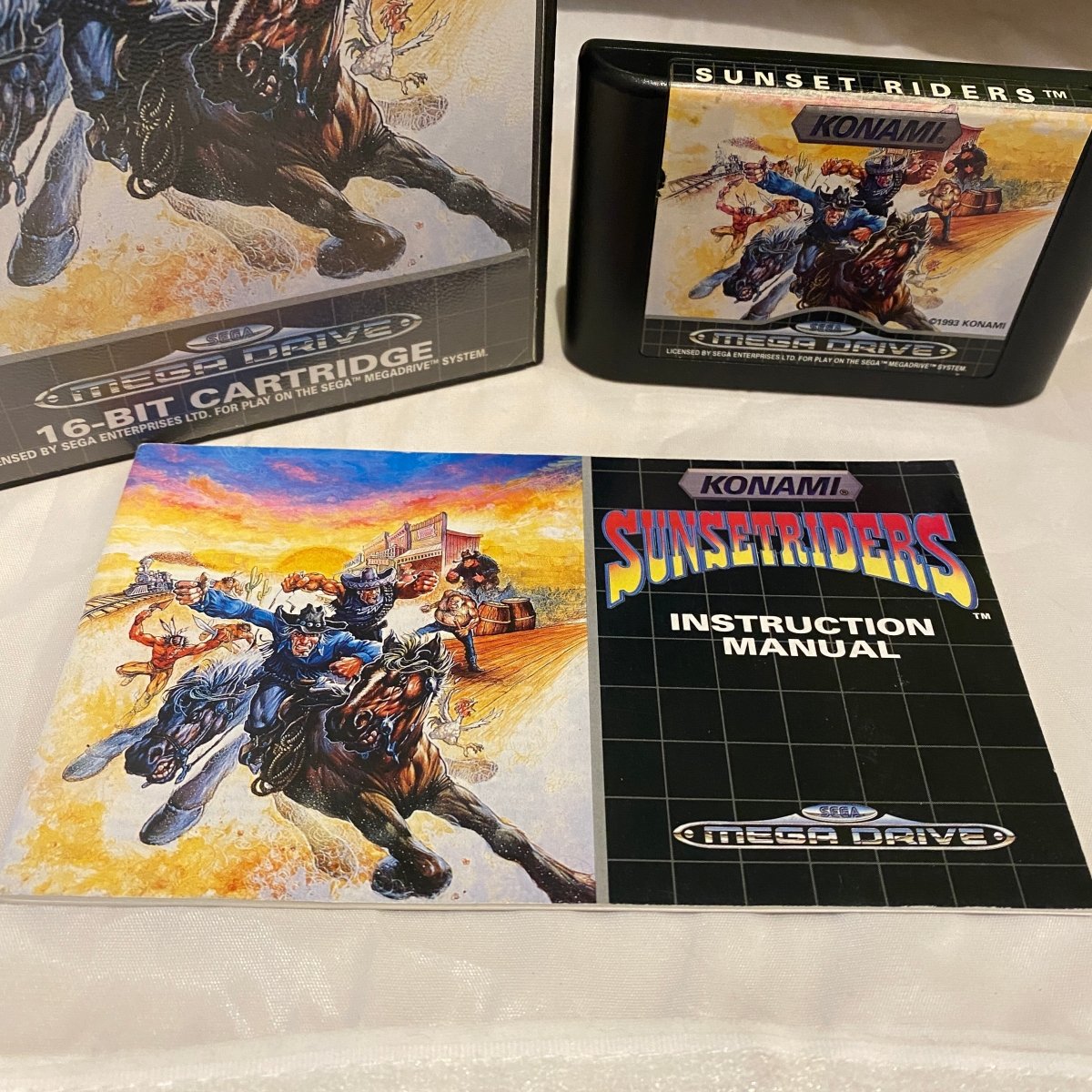 Buy Sunset Riders Sega megadrive game -@ 8BitBeyond
