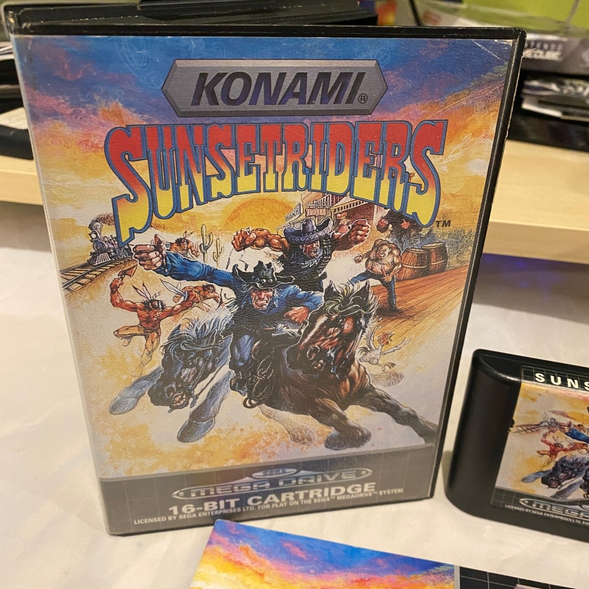 Buy Sunset Riders Sega megadrive game -@ 8BitBeyond