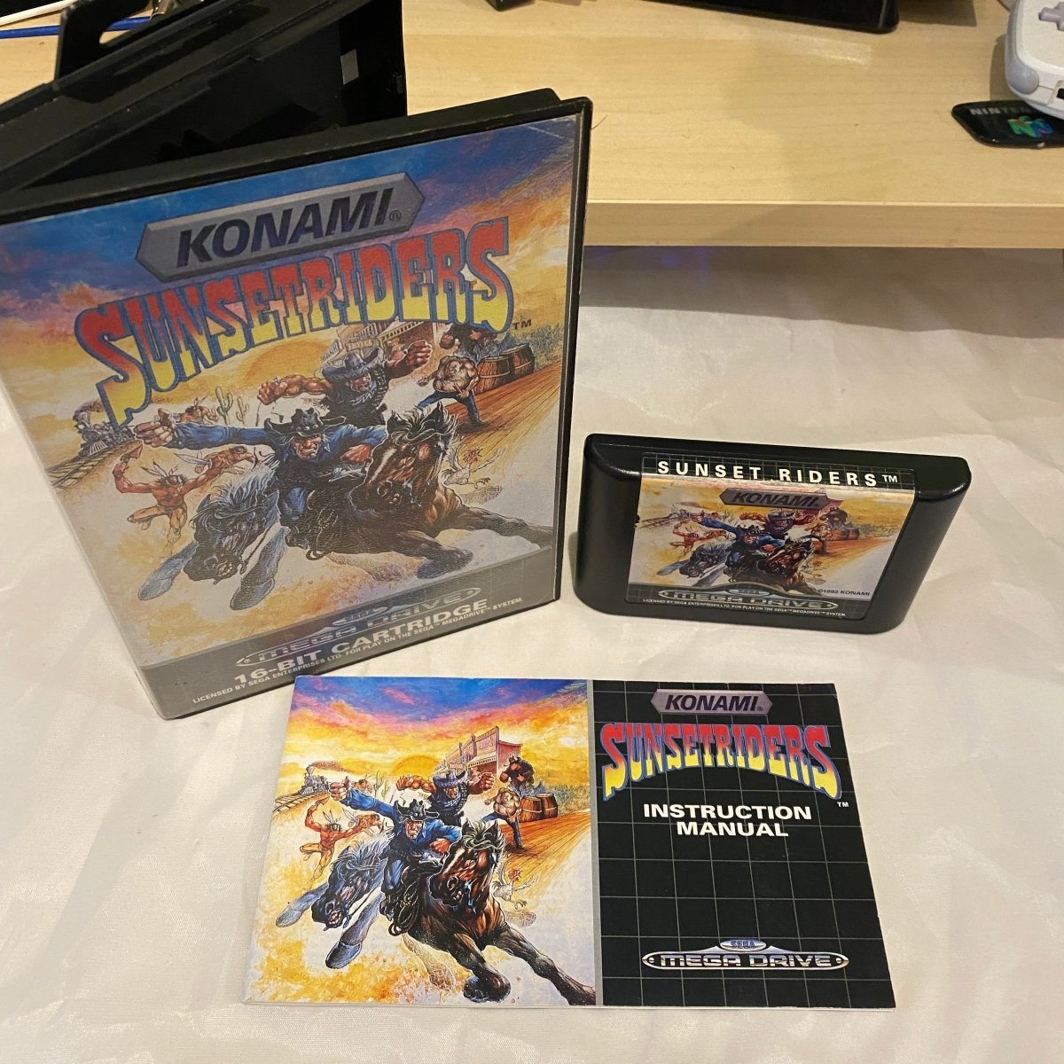 Buy Sunset Riders Sega megadrive game -@ 8BitBeyond