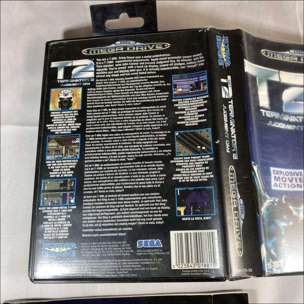 Buy T2 terminator 2 judgement day Sega megadrive game complete -@ 8BitBeyond