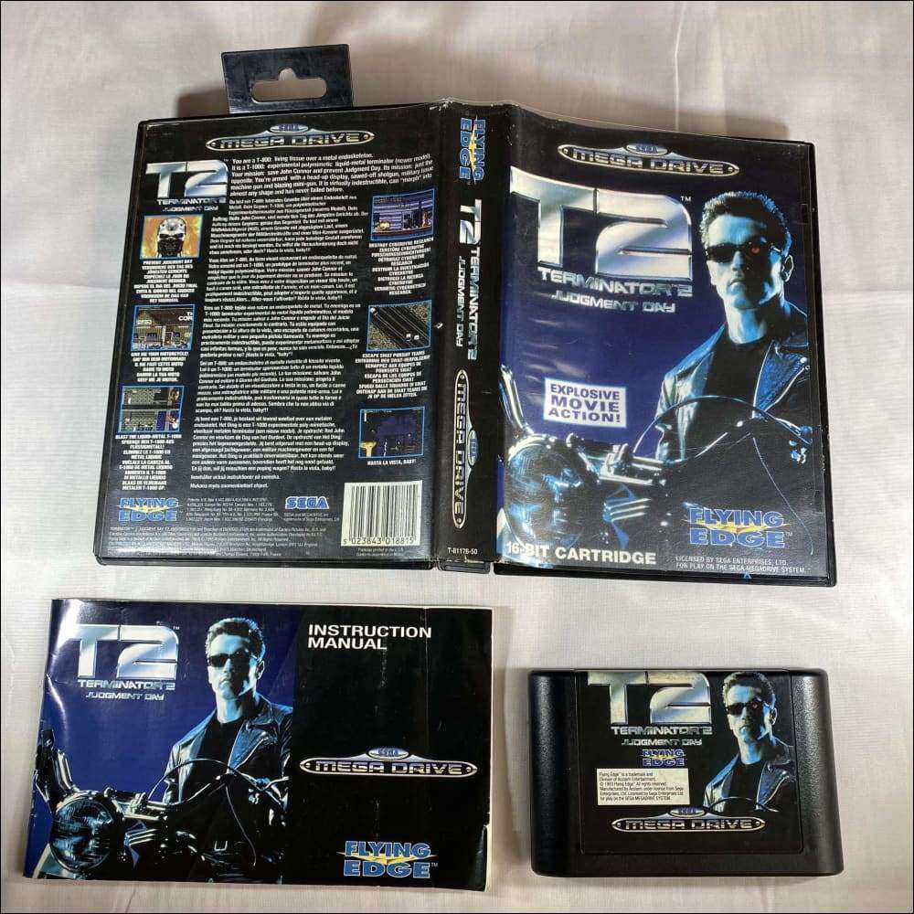 Buy T2 terminator 2 judgement day Sega megadrive game complete -@ 8BitBeyond