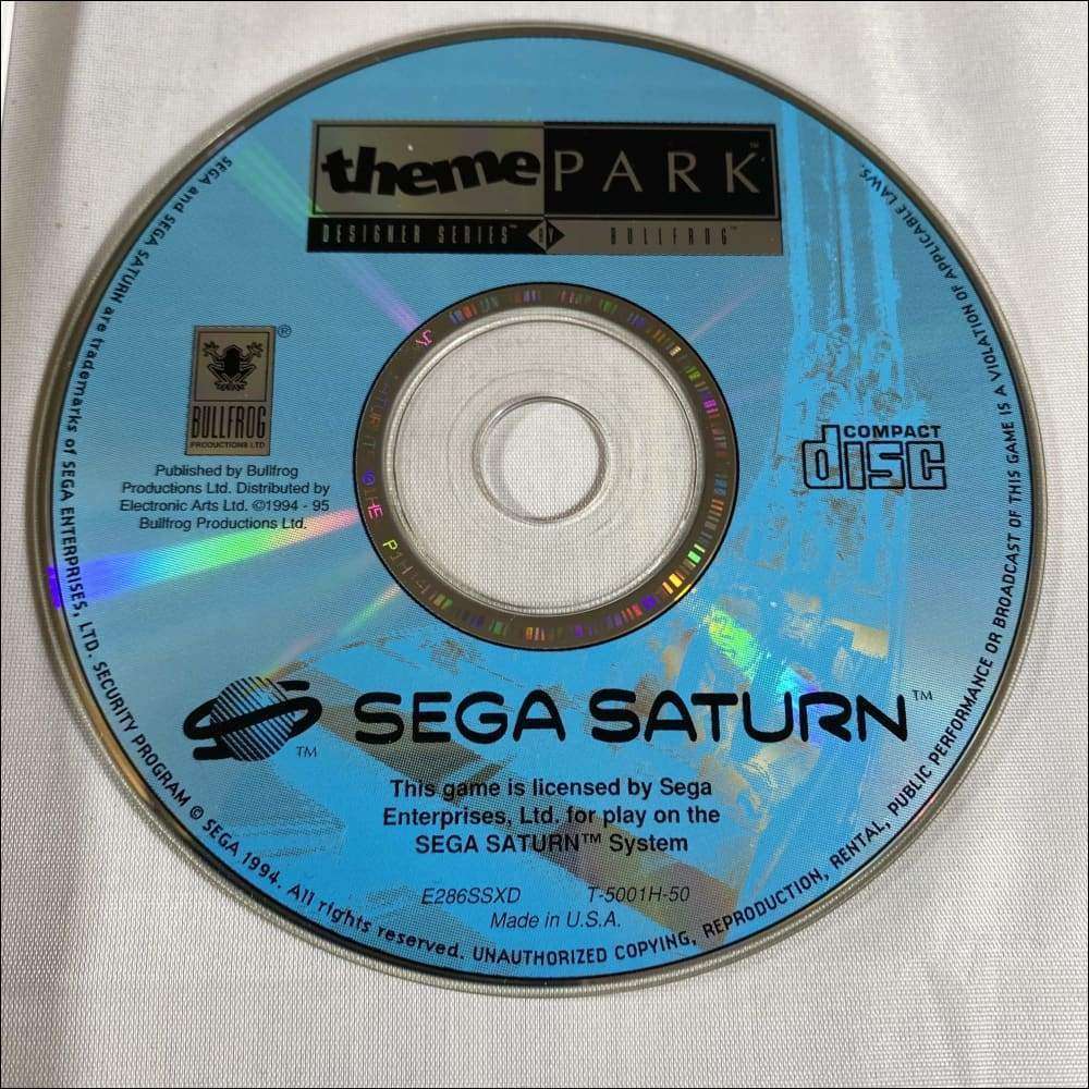 Buy Theme Park Sega saturn game complete -@ 8BitBeyond