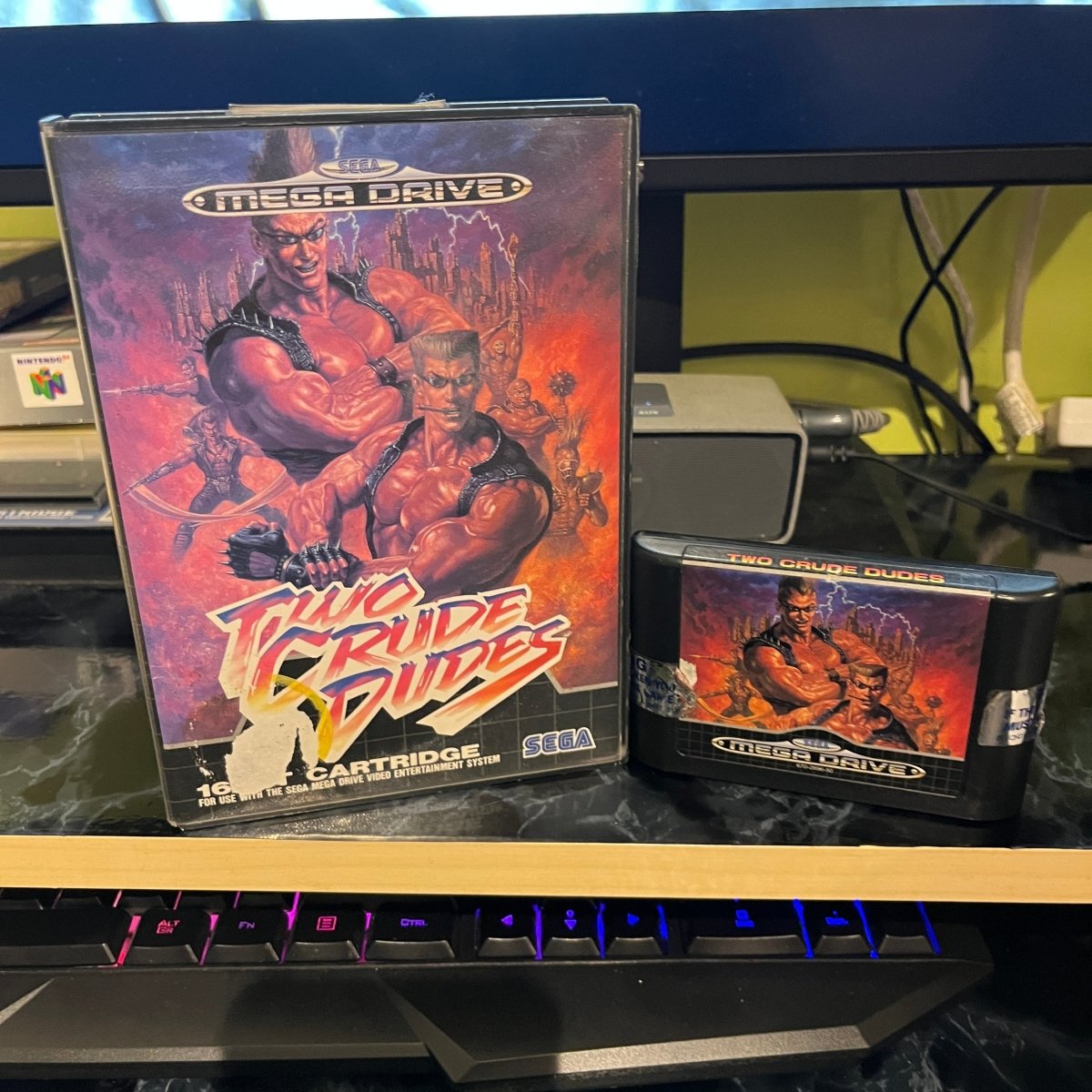 Buy Two Crude Dudes mega drive -@ 8BitBeyond