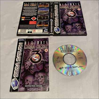 Buy Ultimate mortal kombat 3 Sega saturn game complete -@ 8BitBeyond