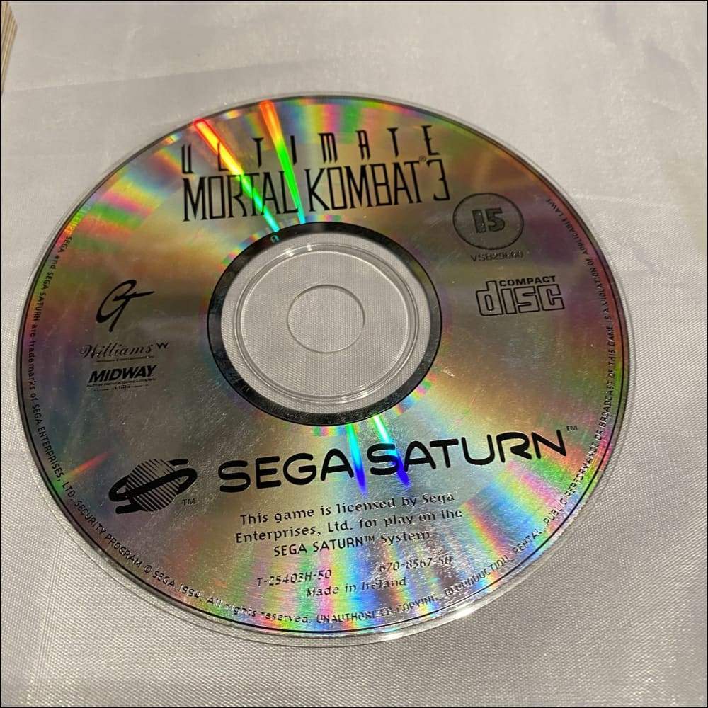 Buy Ultimate mortal kombat 3 Sega saturn game complete -@ 8BitBeyond