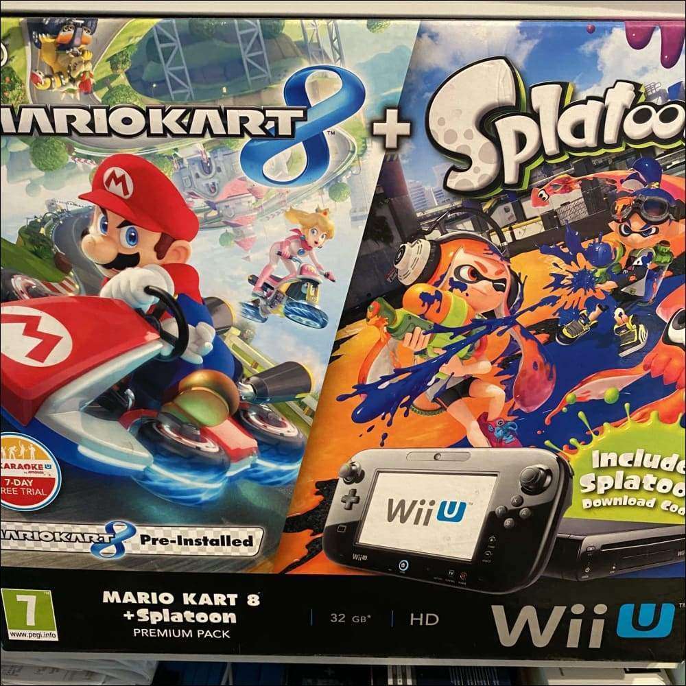 Nintendo Wii U Splatoon Mario Kart Console boxed