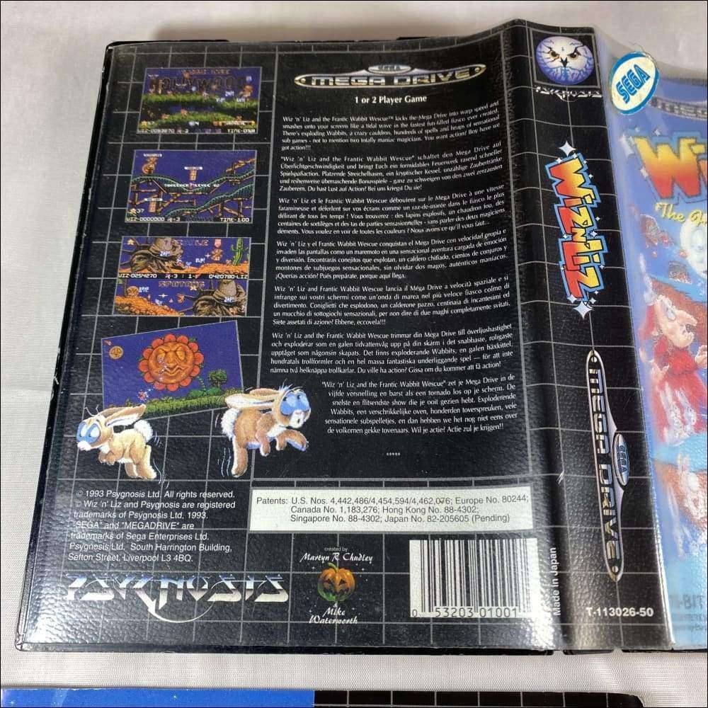 SEGA MegaDrive (PAL) : Wiz n Liz - Complet, état correct SEGA MegaDrive (PAL) : Wiz n Liz - Complet, état correct