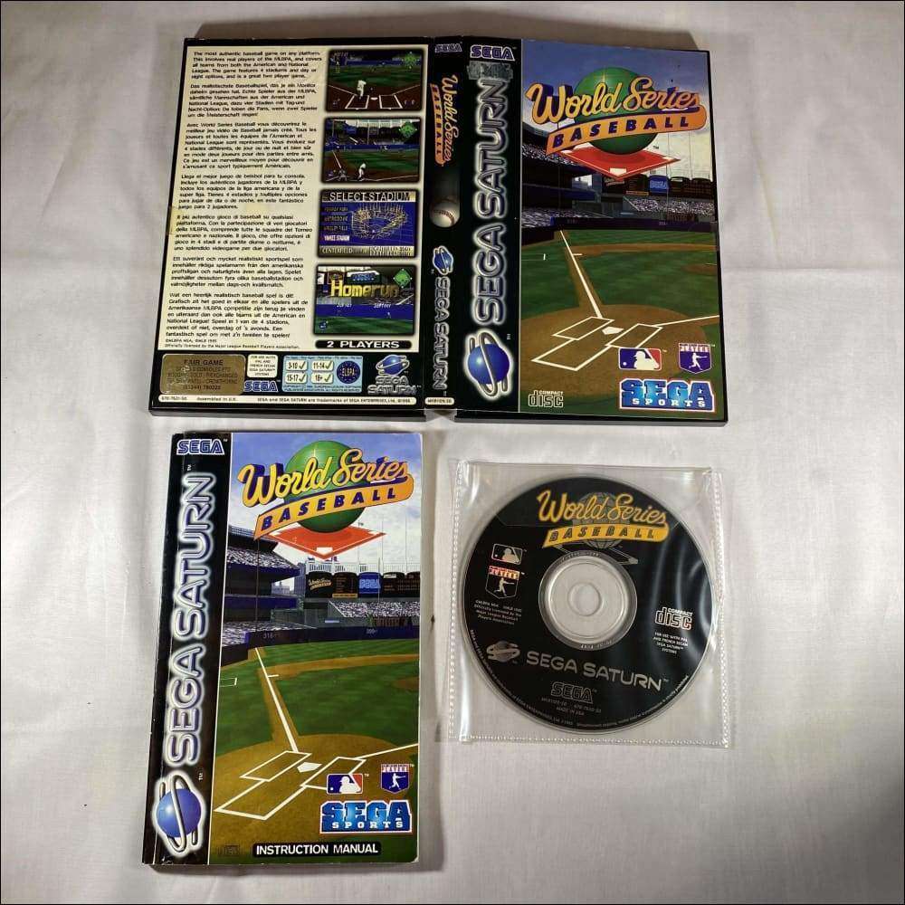 Buy World Series baseball Sega saturn game complete -@ 8BitBeyond