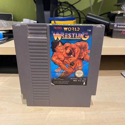 Buy World wrestling Nes game cart only -@ 8BitBeyond