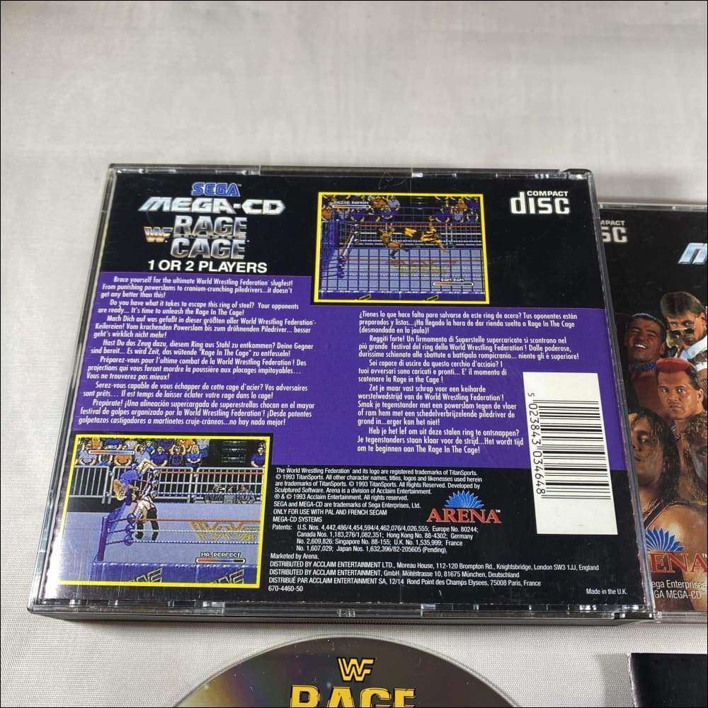 Buy WWF Rage Cage Sega mega cd game complete -@ 8BitBeyond